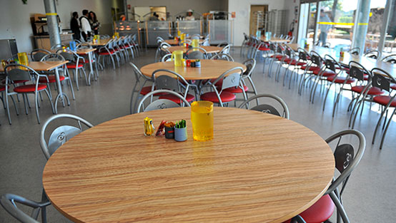 Salle de restauration en self